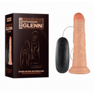 Glenn Realistik Vantuzlu Kumandalı Titreşimli 15cm Dildo Vibratör
